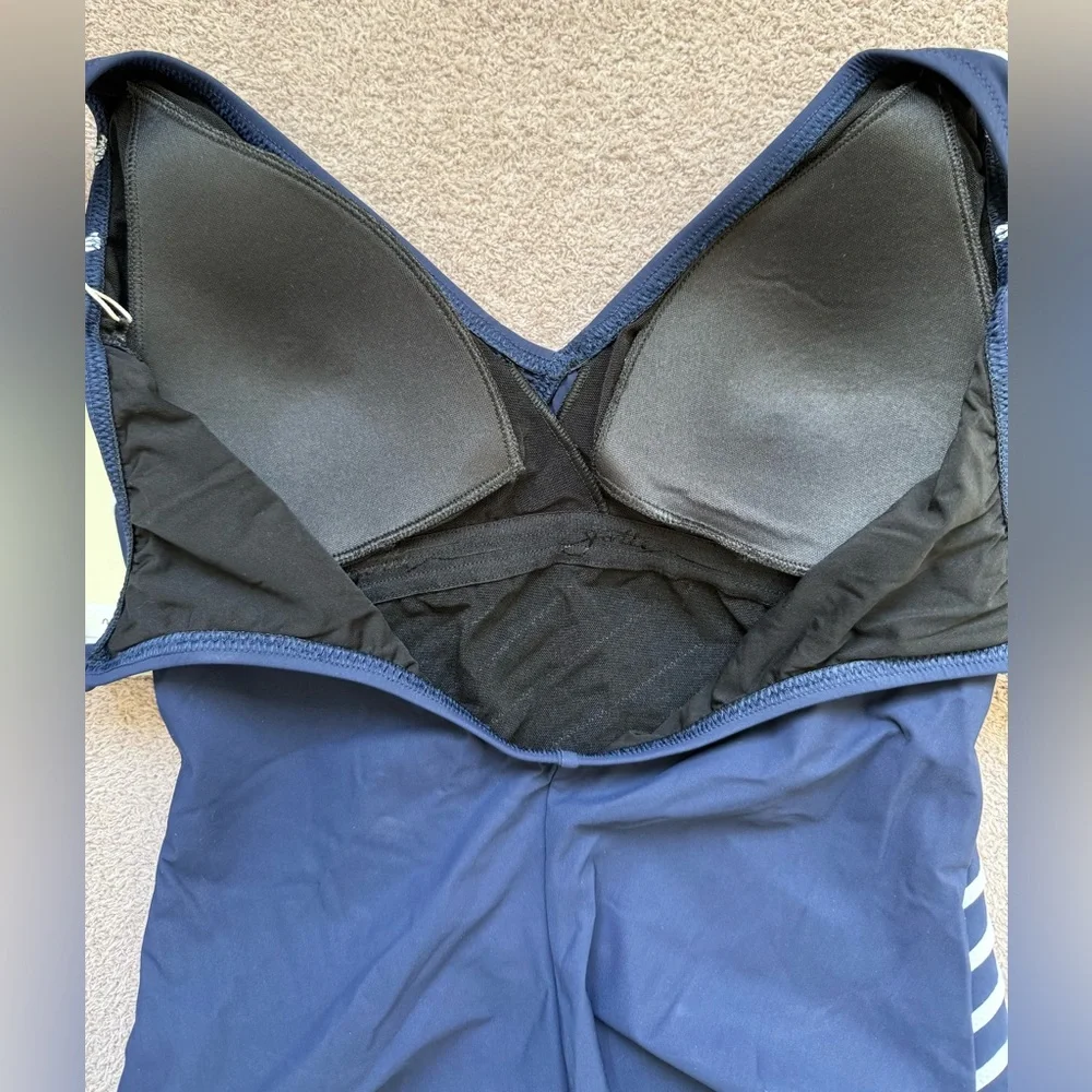 Gottex - EMBRACE V-NECK SURPLICE ONE PIECE SWIMSUIT - Navy White Striped